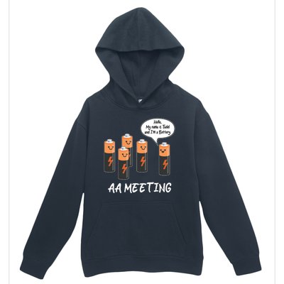 Funny AA Meeting AA Batteries Urban Pullover Hoodie