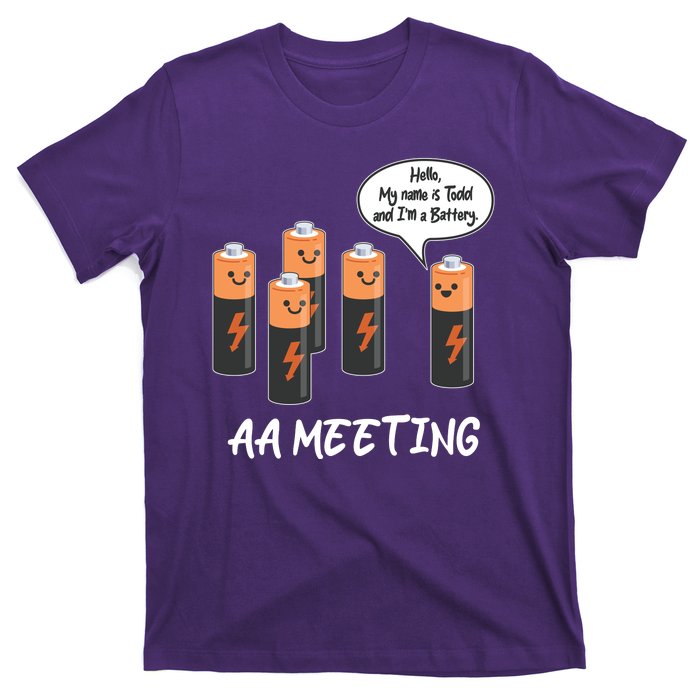 Funny AA Meeting AA Batteries T-Shirt