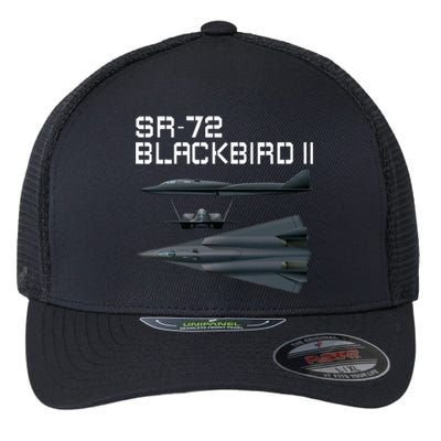 Fun American Military Aviation Sr72 Blackbird Ii In Action. Flexfit Unipanel Trucker Cap