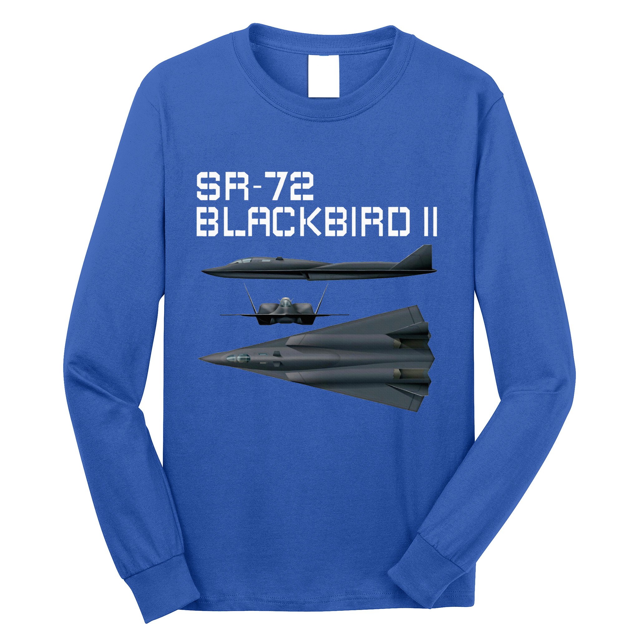 Fun American Military Aviation Sr72 Blackbird Ii In Action. Long Sleeve Shirt