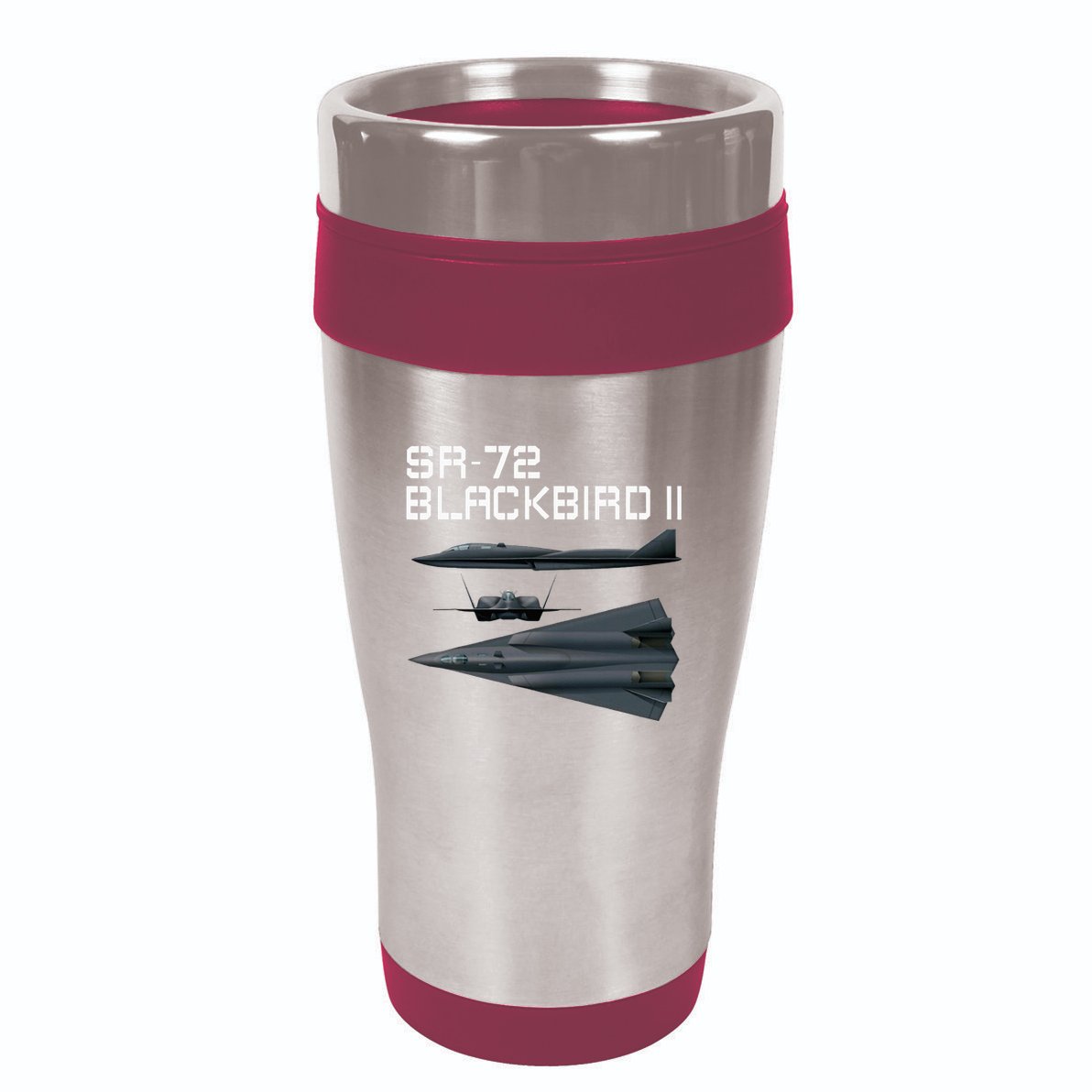 Fun American Military Aviation Sr72 Blackbird Ii In Action. 16oz Travel Tumbler