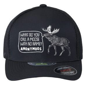 Funny Anonumoos Moose Joke Dad Joke Flexfit Unipanel Trucker Cap