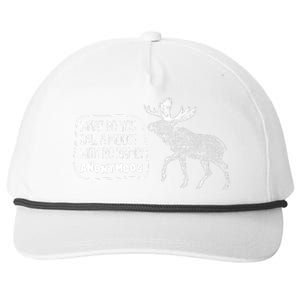 Funny Anonumoos Moose Joke Dad Joke Snapback Five-Panel Rope Hat