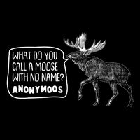 Funny Anonumoos Moose Joke Dad Joke Premium T-Shirt