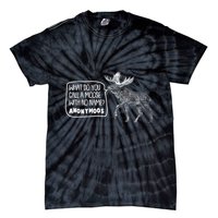 Funny Anonumoos Moose Joke Dad Joke Tie-Dye T-Shirt