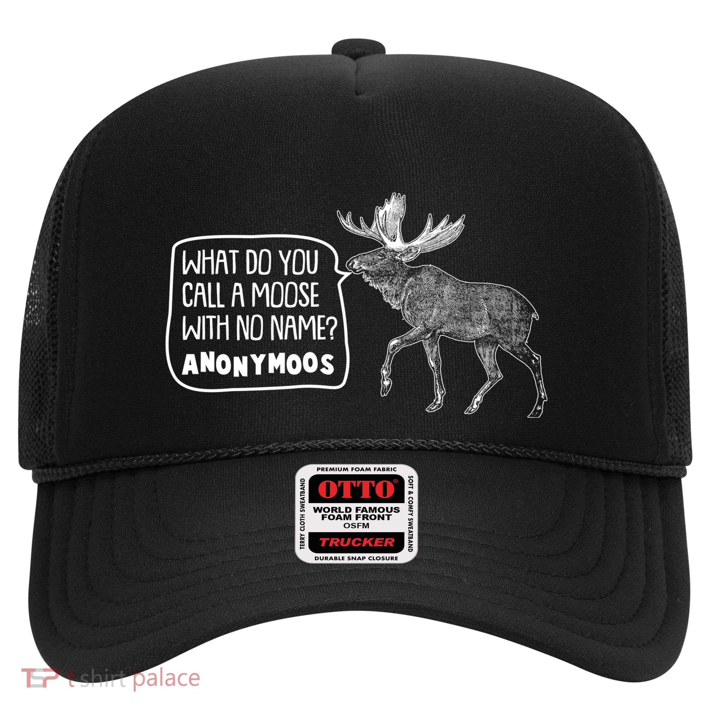 Funny Anonumoos Moose Joke Dad Joke Trucker Hat