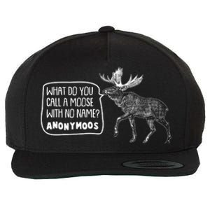 Funny Anonumoos Moose Joke Dad Joke Wool Snapback Cap