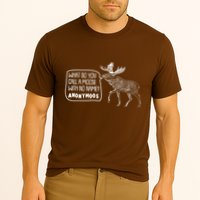 Funny Anonumoos Moose Joke Dad Joke Performance Shirt