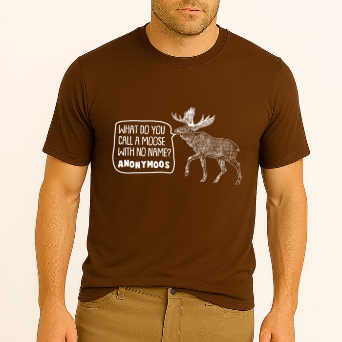 Funny Anonumoos Moose Joke Dad Joke Performance Shirt