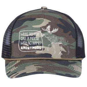 Funny Anonumoos Moose Joke Dad Joke Retro Rope Trucker Hat Cap