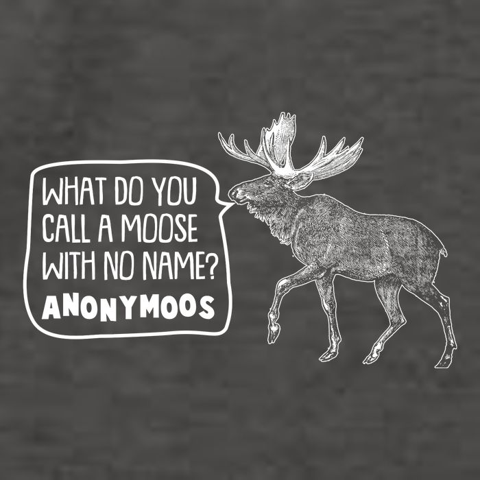 Funny Anonumoos Moose Joke Dad Joke Vector Backpack