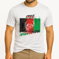 Free Afghanistan Map Distressed Flag Cooling Performance Crew T-Shirt