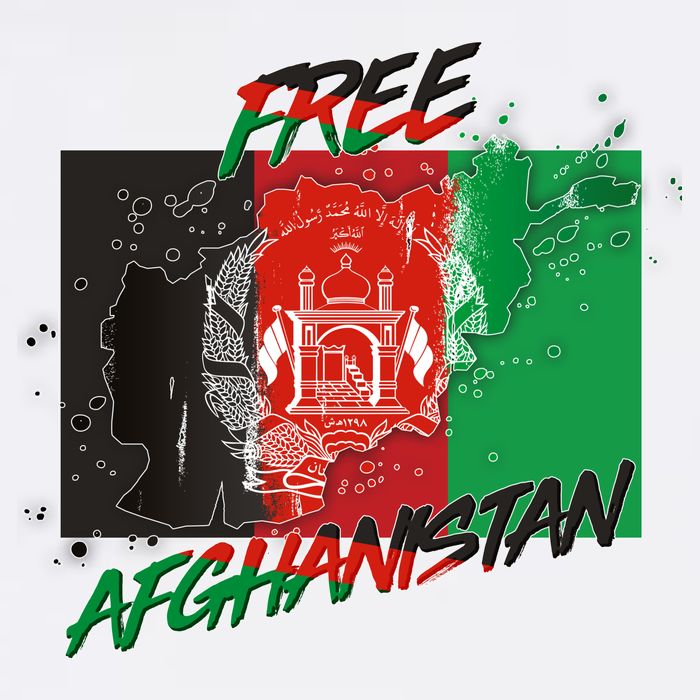 Free Afghanistan Map Distressed Flag Cooling Performance Crew T-Shirt