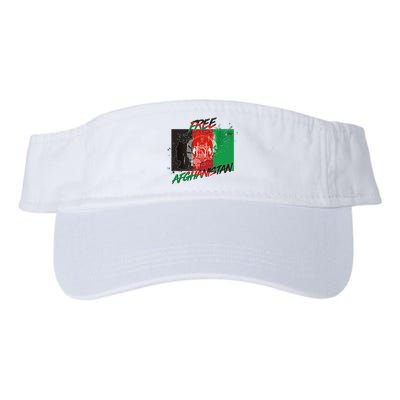 Free Afghanistan Map Distressed Flag Valucap Bio-Washed Visor