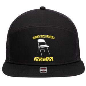 Funny Alabama Meme Video Viral Boat Brawl Folding Chair 7 Panel Mesh Trucker Snapback Hat