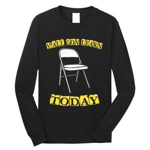 Funny Alabama Meme Video Viral Boat Brawl Folding Chair Long Sleeve Shirt