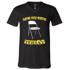 Funny Alabama Meme Video Viral Boat Brawl Folding Chair V-Neck T-Shirt