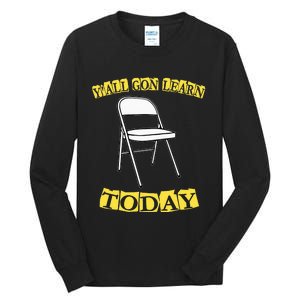 Funny Alabama Meme Video Viral Boat Brawl Folding Chair Tall Long Sleeve T-Shirt