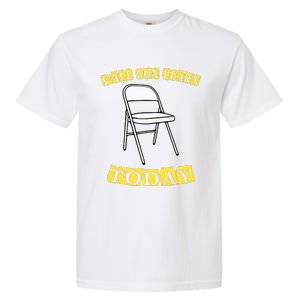 Funny Alabama Meme Video Viral Boat Brawl Folding Chair Garment-Dyed Heavyweight T-Shirt