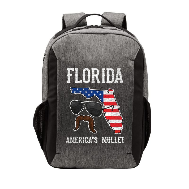 Florida America's Mullet Funny Patriotic American Flag Vector Backpack