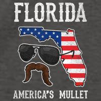Florida America's Mullet Funny Patriotic American Flag Vector Backpack
