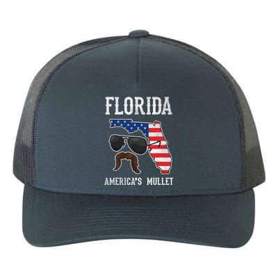 Florida America's Mullet Funny Patriotic American Flag Yupoong Adult 5-Panel Trucker Hat