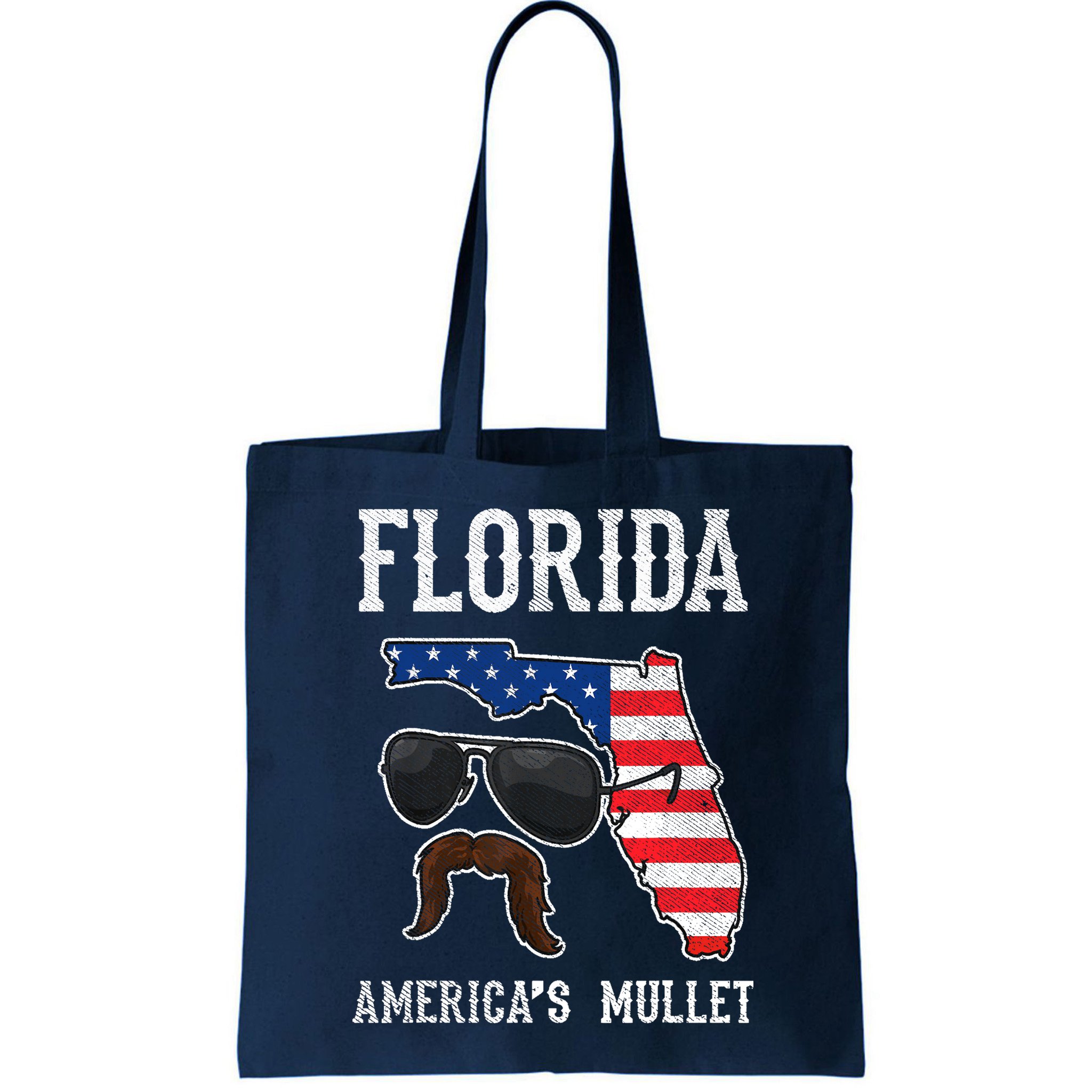 Florida America's Mullet Funny Patriotic American Flag Bag