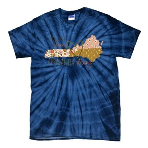 Floral Appalachian Map Not Just Strong Appalachian Pride Tie-Dye T-Shirt