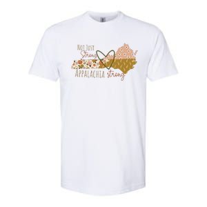 Floral Appalachian Map Not Just Strong Appalachian Pride Softstyle CVC T-Shirt