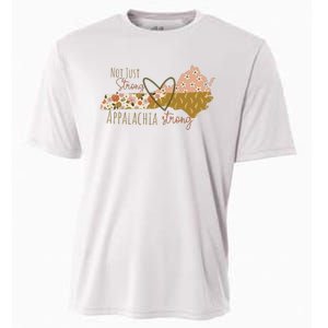 Floral Appalachian Map Not Just Strong Appalachian Pride Cooling Performance Crew T-Shirt