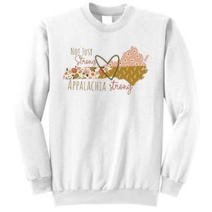 Floral Appalachian Map Not Just Strong Appalachian Pride Sweatshirt