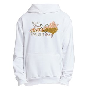 Floral Appalachian Map Not Just Strong Appalachian Pride Urban Pullover Hoodie