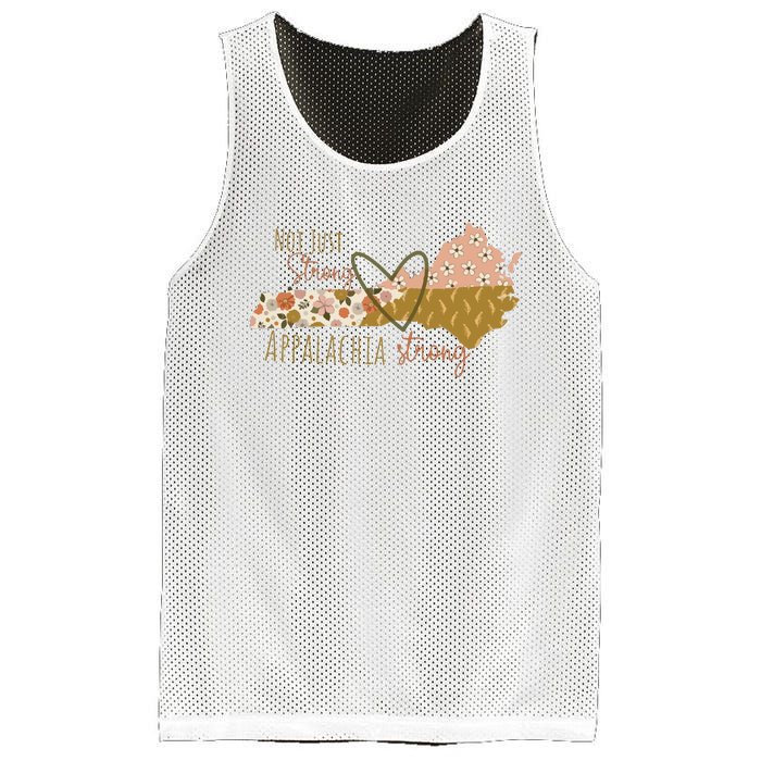 Floral Appalachian Map Not Just Strong Appalachian Pride Mesh Reversible Basketball Jersey Tank