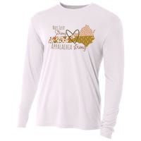 Floral Appalachian Map Not Just Strong Appalachian Pride Cooling Performance Long Sleeve Crew