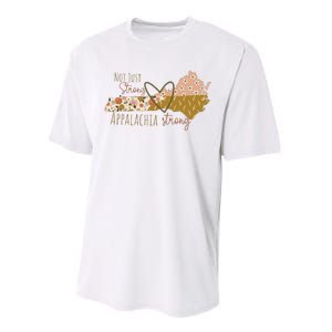 Floral Appalachian Map Not Just Strong Appalachian Pride Performance Sprint T-Shirt