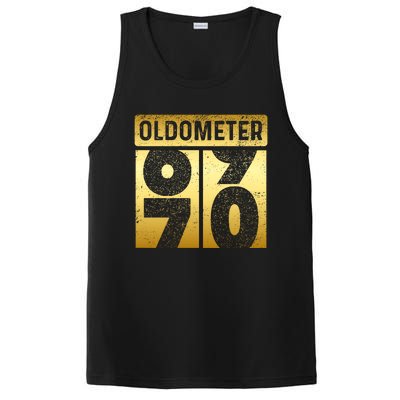 Funny Auto Mechanic Birthday 70th Turning 70 Golden Odometer Great Gift PosiCharge Competitor Tank