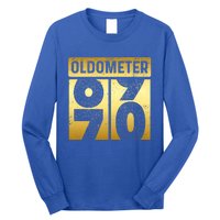 Funny Auto Mechanic Birthday 70th Turning 70 Golden Odometer Great Gift Long Sleeve Shirt