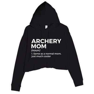 Funny Archery Mom Definition Gift Crop Fleece Hoodie