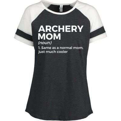 Funny Archery Mom Definition Gift Enza Ladies Jersey Colorblock Tee