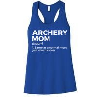 Funny Archery Mom Definition Gift Women's Racerback Tank