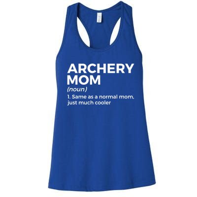 Funny Archery Mom Definition Gift Women's Racerback Tank