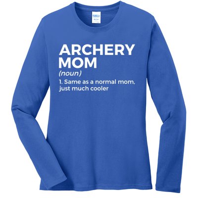 Funny Archery Mom Definition Gift Ladies Long Sleeve Shirt