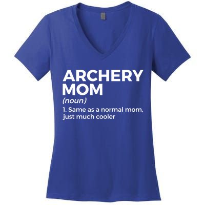 Funny Archery Mom Definition Gift Women's V-Neck T-Shirt