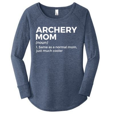 Funny Archery Mom Definition Gift Women's Perfect Tri Tunic Long Sleeve Shirt