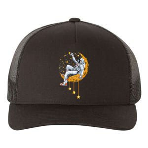 Funny Astronaut Moon Planets Colorful Space Graphic Yupoong Adult 5-Panel Trucker Hat