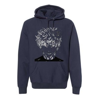 Funny Anime Meme Nah ID Win Reference Gojo Premium Hoodie