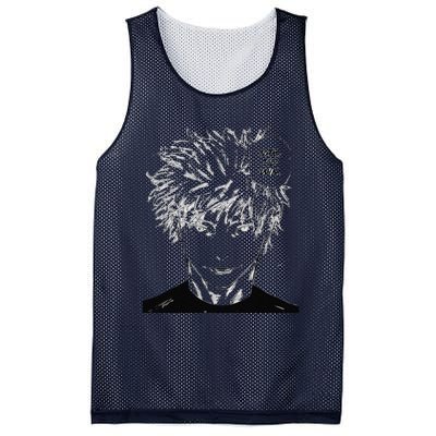 Funny Anime Meme Nah ID Win Reference Gojo Mesh Reversible Basketball Jersey Tank