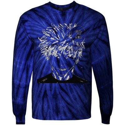 Funny Anime Meme Nah ID Win Reference Gojo Tie-Dye Long Sleeve Shirt