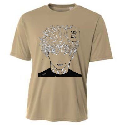 Funny Anime Meme Nah ID Win Reference Gojo Cooling Performance Crew T-Shirt