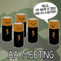 Funny Aa Meeting. Hi! My Name Is Todd And IM A Battery Legacy Tie Dye Trucker Hat